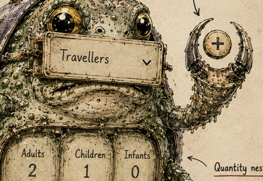 Close-up field notes illustration of Incrementum Fiddlus, the stepper specimen.